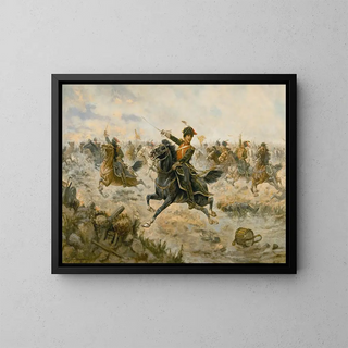 À la victoire - Nikolai Semenovich Samokish — framed artwork on a wall