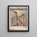 Tallinn from the window - Nikolai Triik — framed artwork on a wall