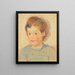 Head of a Child - Nikolai Triik — framed artwork on a wall