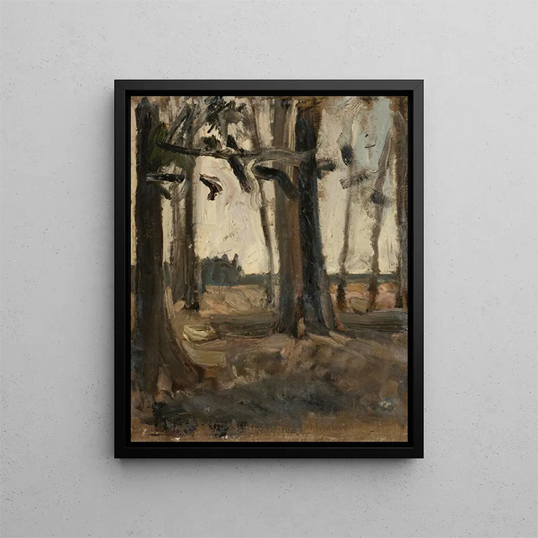 Forest Edge Painting - Nikolai Triik — framed artwork on a wall