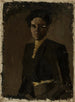 A woman in a dark dress - Nikolai Triik — artwork view
