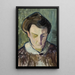 Head of Woman - Nikolai Triik — framed artwork on a wall