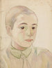 Nikolai Triik's painting "The Boy's Head is Unfinished" — artwork view