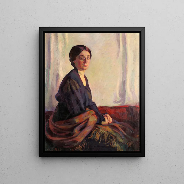 Portrait of Ella Ls - Nikolai Triik — framed artwork on a wall