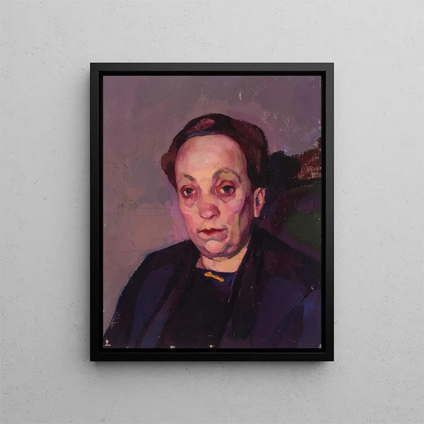 Portrait of O. Martna - Nikolai Triik — framed artwork on a wall