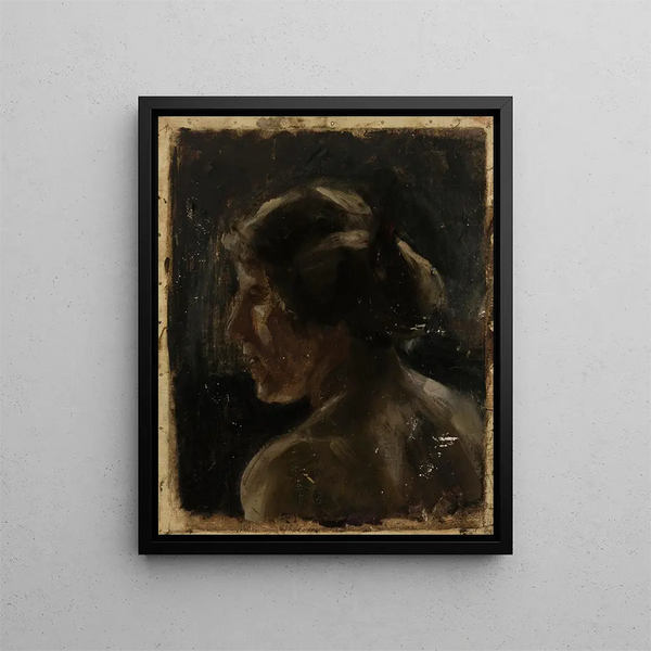 a portrait - Nikolai Triik — framed artwork on a wall