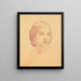 Portrait Painting of Mme V. Triik-Martna - Nikolai Triik — framed artwork on a wall