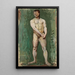 Standing Male Nude - Nikolai Triik — framed artwork on a wall