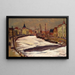 Winter in Tartu, Emajõgi - Nikolai Triik — framed artwork on a wall