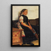 Portrait of a Young Woman in Traditional Costume - Nikolai Vasilievich Haritonoff — framed artwork on a wall