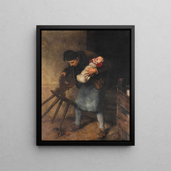 The favorite of grandfathers - Nikolaos Gyzis — framed artwork on a wall