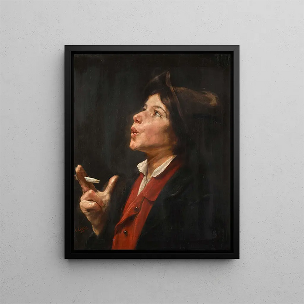 Until Making Mistakes - Nikolaos Gyzis — framed artwork on a wall
