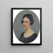 Portrait of a Woman - Nikolaos Lytras — framed artwork on a wall