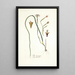 Iris tricuspis - Nikolaus Joseph Freiherr von Jacquin — framed artwork on a wall