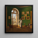 View from a window of Diana's baths on Mary at the shore - Nikolaus von Moreau — framed artwork on a wall