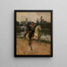 Portrait of Alexander III on horseback at Gatchina - Nikolay Shilder — framed artwork on a wall