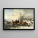 Peasants of Sorunda on the way to Stockholm - Nils Andersson — framed artwork on a wall
