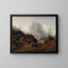 Tourists in the Mountains - Nils Bjørnsen Møller — framed artwork on a wall