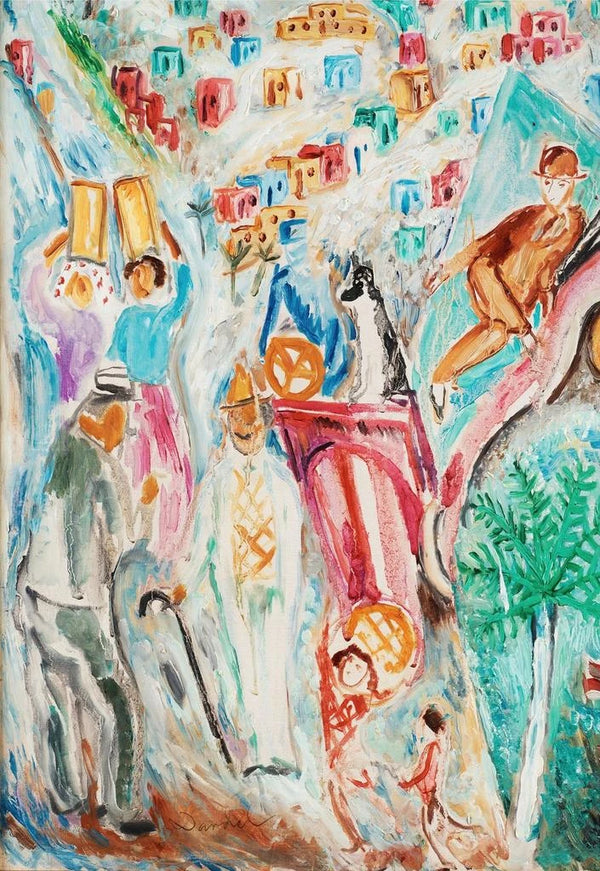 The Tourist in Tenerife - Nils Dardel — framed artwork on a wall