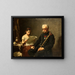 The grandfather receives bad news from the war - Nils Forsberg — framed artwork on a wall