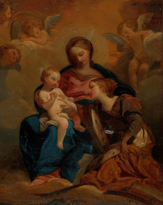 Nils Jakob Olsson Blommr - The Mystical Marriage Of Saint Catherine.webp