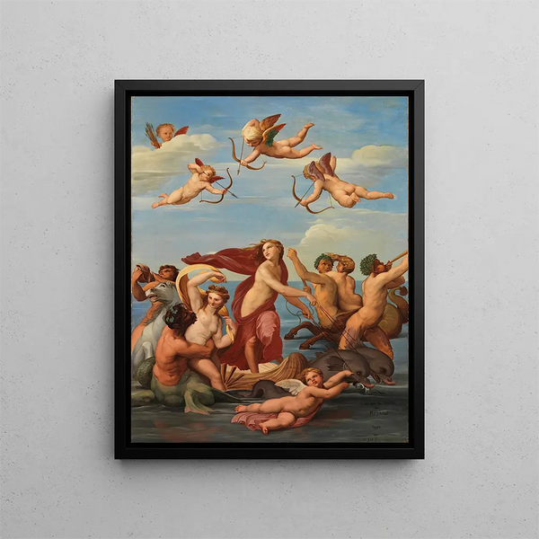 The Triumph of Galatea - Nils Jakob Olsson Blommér — framed artwork on a wall