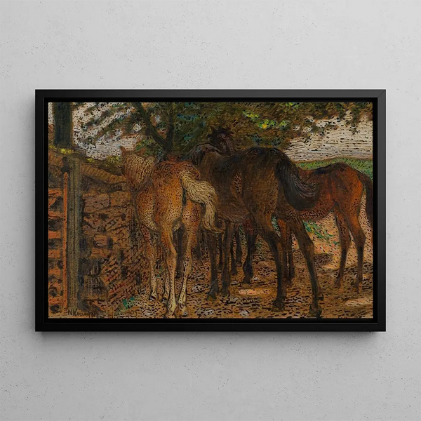Near the Wall - Nils Kreuger — framed artwork on a wall