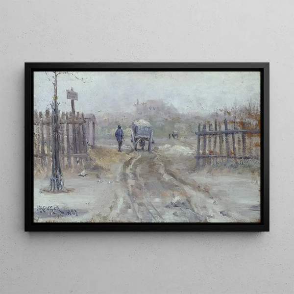 French Landscape Painting - Nils Kreuger — framed artwork on a wall