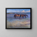 Horses Refreshing in the Water - Nils Kreuger — framed artwork on a wall