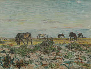 Horses grazing - Nils Kreuger — artwork view