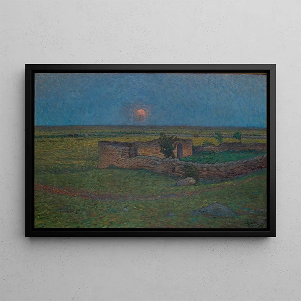 Moonrise on Earth - Nils Kreuger — framed artwork on a wall
