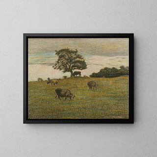 Earth afar - Nils Kreuger — framed artwork on a wall