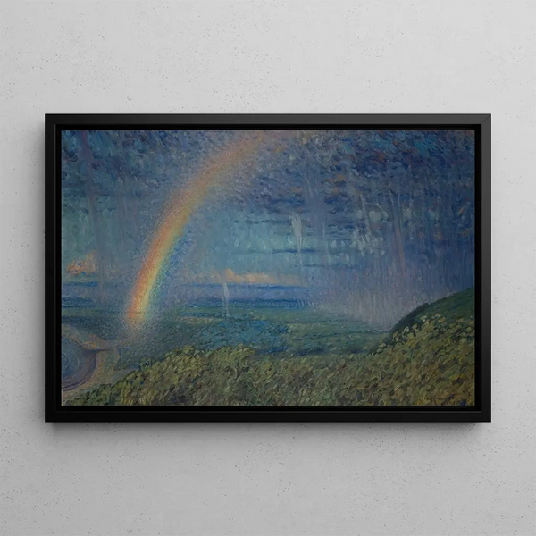 Rainbow Painting - Nils Kreuger — framed artwork on a wall