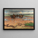 Charretiers d'algues sur la côte de Halland - Nils Kreuger — framed artwork on a wall