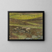 Sheep in a Valley - Nils Kreuger — framed artwork on a wall