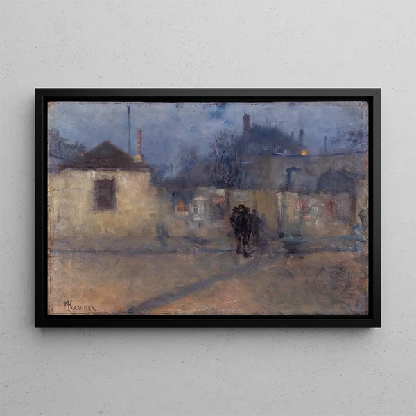 Rue à Montparnasse, Paris - Nils Kreuger — framed artwork on a wall