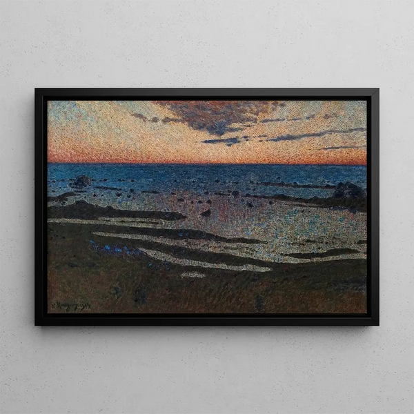 Summer Evening at Kalmarsund - Nils Kreuger — framed artwork on a wall
