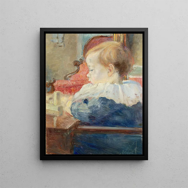La fille de l'artiste - Nils Kreuger — framed artwork on a wall