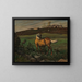 Yellow Horse - Nils Kreuger — framed artwork on a wall