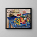 Hat with Flowers - Nina Aleksandrowicz — framed artwork on a wall