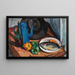 Still life with fish - Nina Aleksandrowicz — framed artwork on a wall
