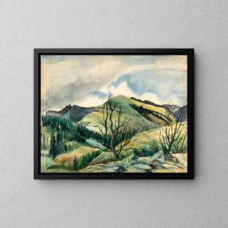 Land of Cattle - Nina Barr Wheeler — framed artwork on a wall