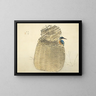 Silence - Nishimura Goun — framed artwork on a wall