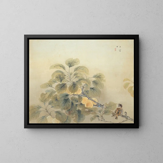 Rainy Season Painting - Nishimura Goun — framed artwork on a wall