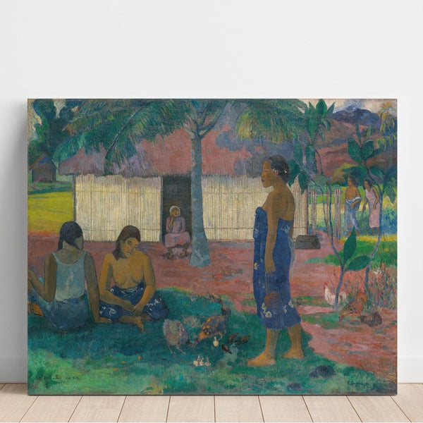 Reproduction of the painting No te aha oe riri (Why are you angry) - Paul Gauguin