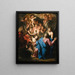 The Christ in prayer on the Mount of Olives - Noël Coypel — framed artwork on a wall