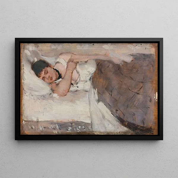 The Rest - Norbert Goeneutte — framed artwork on a wall