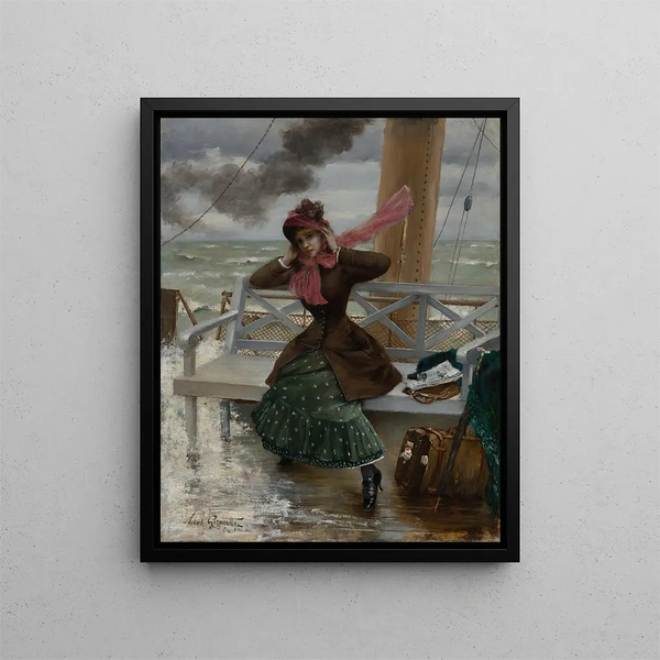 The Passenger - Norbert Goeneutte — framed artwork on a wall