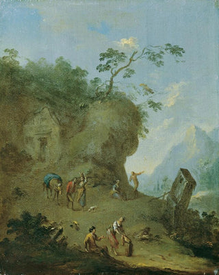 Norbert Joseph Carl Grund - Htte auf einer Waldhhe.webp