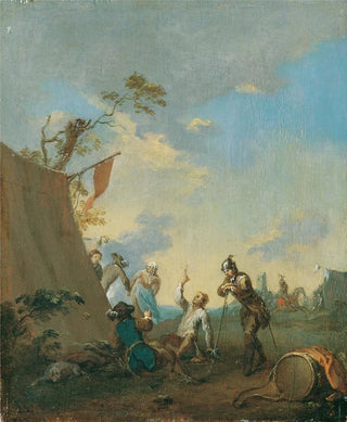 Norbert Joseph Carl Grund - Soldaten im Zeltlager.webp